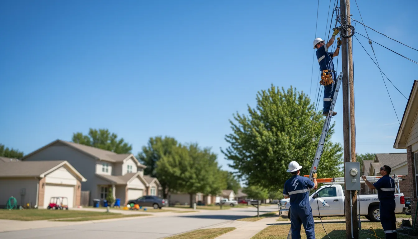 Residential electrician providing installation services in Lasara, TX